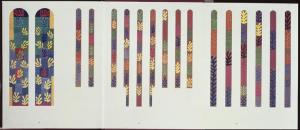 Conjunto de los bocetos finales de las vidrieras diseñadas por Henri Matisse