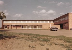 Primer ala construida de la abadía de Nuestra Señora de Dallas (1959)