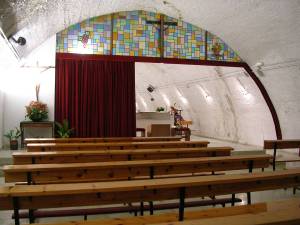 Vista de la parte posterior al presbiterio. Estado previo. 