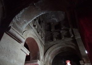 Interior del templo de Bet Abba Libanous.