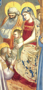 Detalle de la Sagrada Familia.