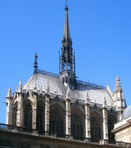 Cubierta de Sainte-Chapelle en la que destaca la aguja.