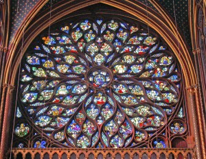 Rosetón occidental de Sainte-Chapelle.