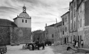 Fotografía antigua de Castrillo de Don Juan (España).