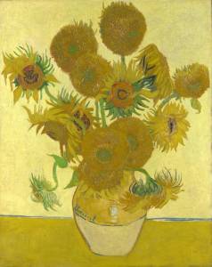 Los Girasoles de Vincent Van Gogh (1888).