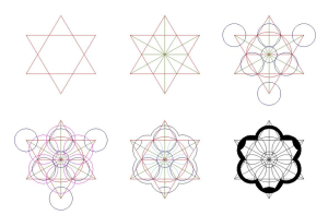 Esquema geométrico utilizado para el diseño de la capilla Sant Ivo allaS apienzia