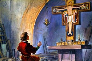 San Francisco delante del Cristo de San Damián