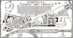 Plano de la Exposición Iberoamericana de 1929.