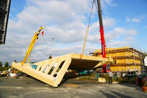 Colocación piezas prefabircadas