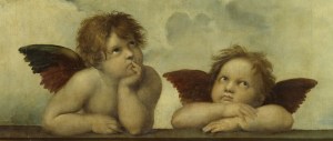 Angelitos (detalle Madonna Sixtina)