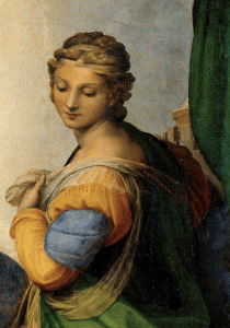 Santa Bárbara (detalle de Madonna Sixtina)