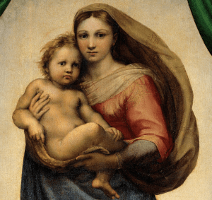 Detalle de la Madonna Sixtina