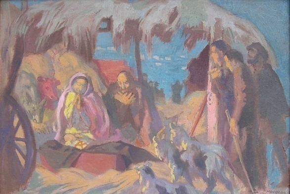 Cuadro La Natividad (1899) de Maurice Denis