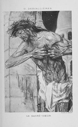 Pintura Sagrado Corazón (1905) de George Desvallieres