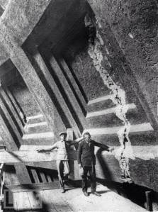 Los casetones de la cupula del Panteon en1920